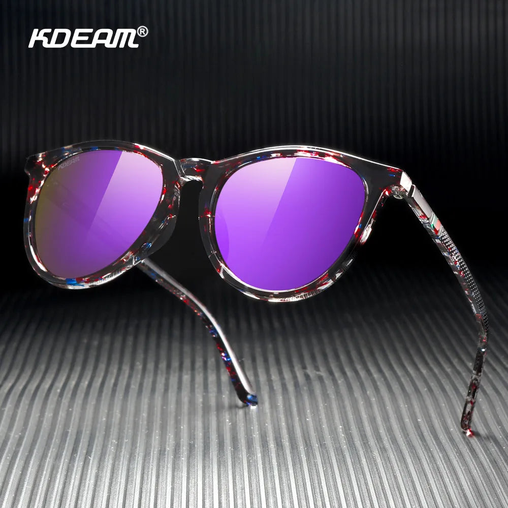 KDEAM KD336 Oval Polarizado Travel Anti-Reflexo UV400