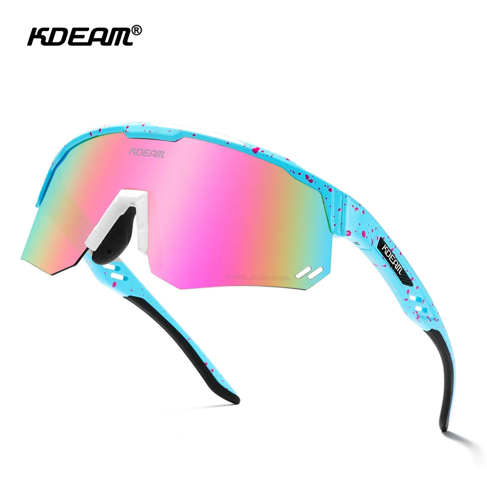 Óculos Ciclismo Polarizado UV400, Visão Perfeita - KDEAM KD0722