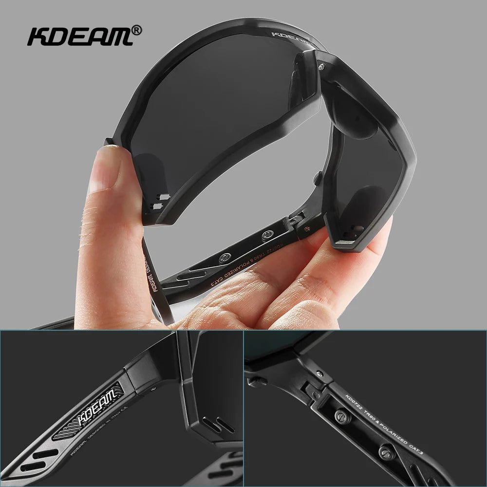 Óculos Ciclismo Polarizado UV400, Visão Perfeita - KDEAM KD0722