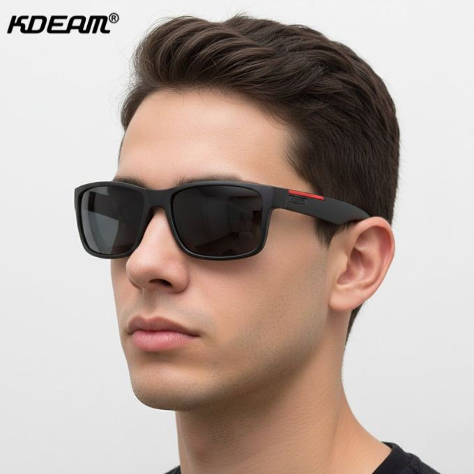 Óculos TR90 Inquebrável Polarizado Retangular Ultraleve KDEAM